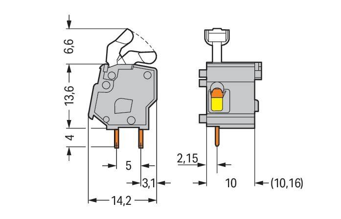 WAGO GmbH & Co. KG Anreihbare Leiterplattenk. 257-651