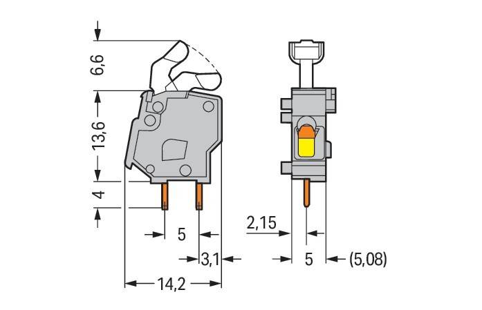WAGO GmbH & Co. KG Anreihbare Leiterplattenk. 257-847