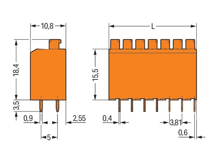 WAGO GmbH & Co. KG Leiterplattenklemme 735-126