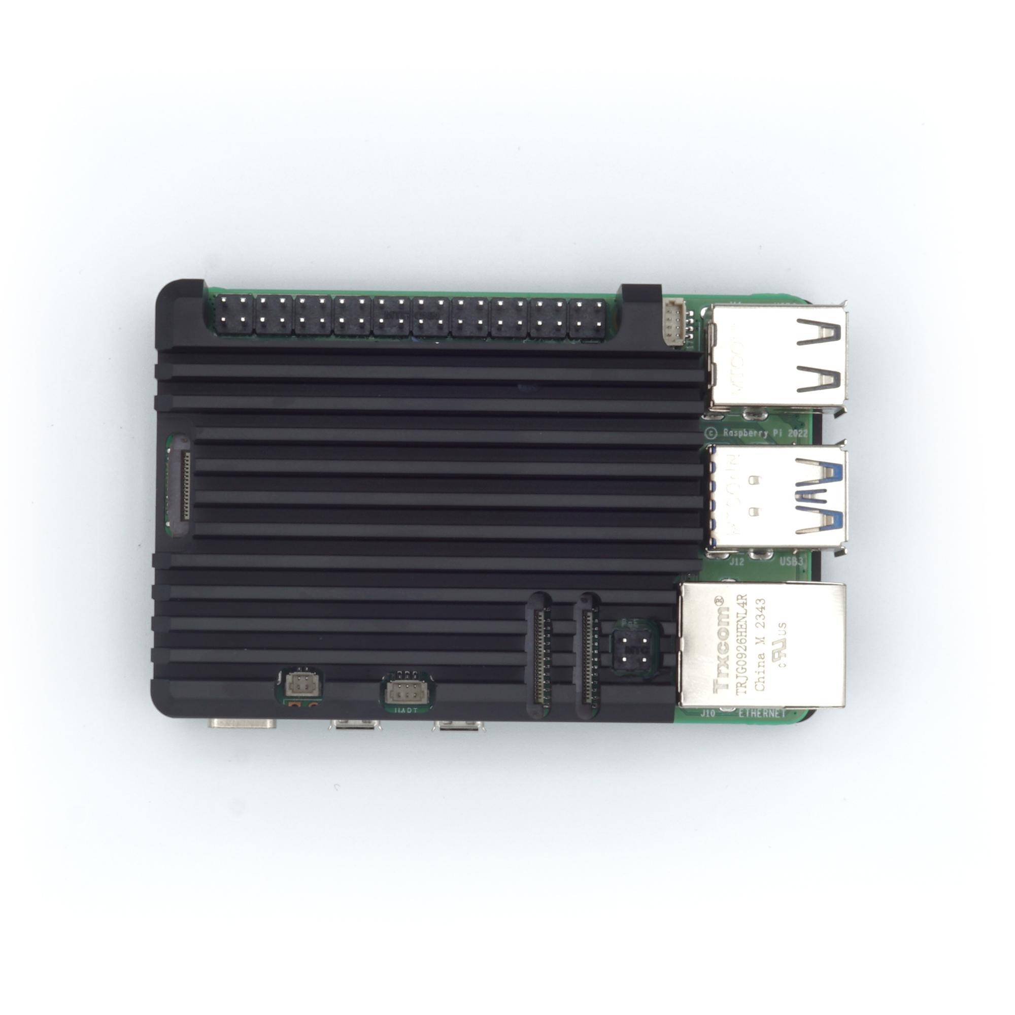 Armor Gehäuse für Raspberry Pi 5, schwarz