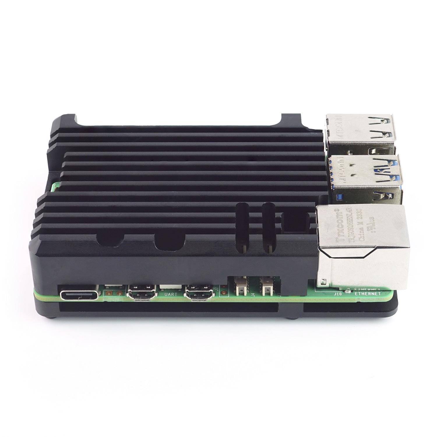 Armor Gehäuse für Raspberry Pi 5, schwarz