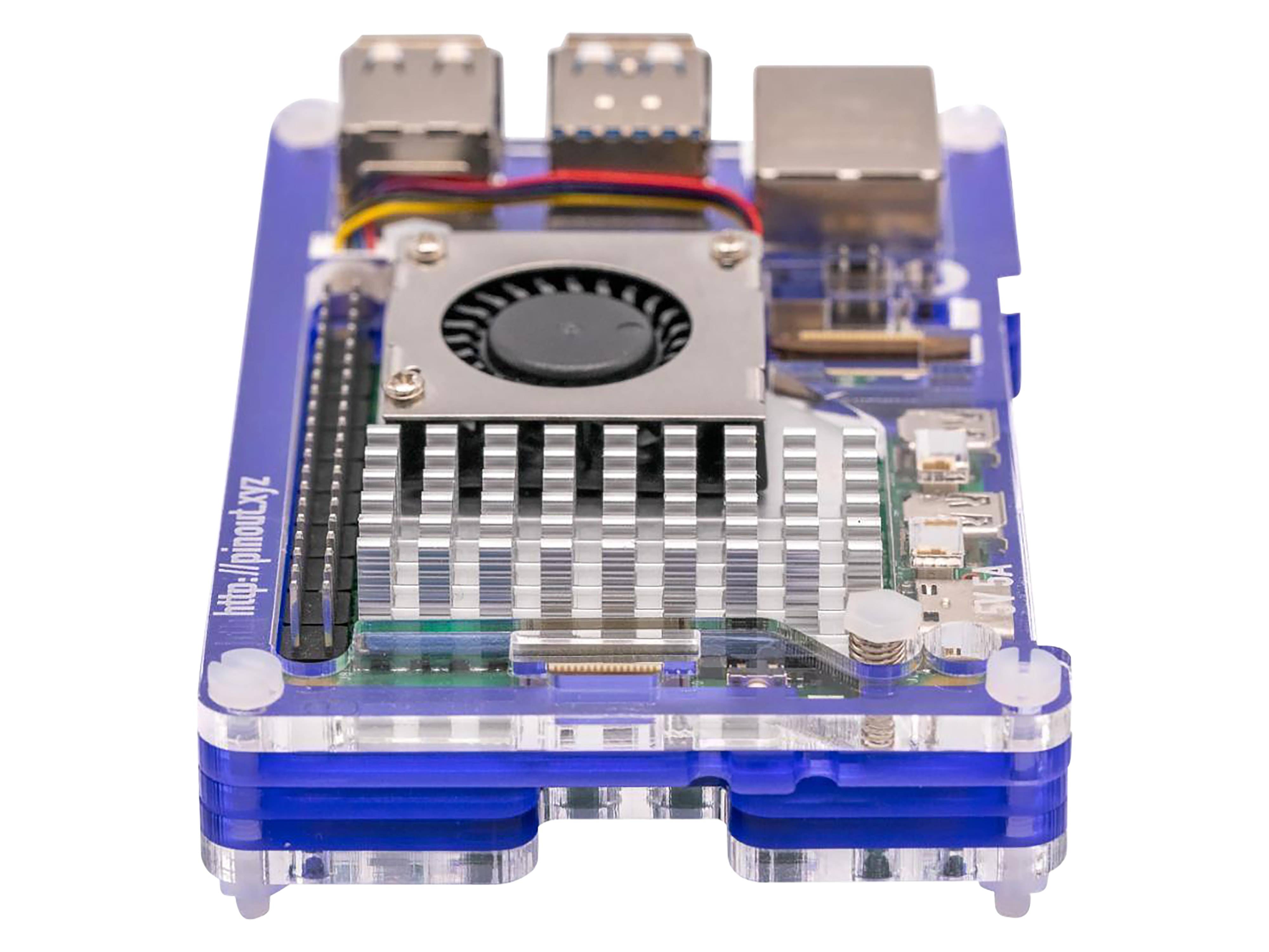PIMORONI Pibow Gehäuse für Raspberry Pi 5, Lila, PIM679