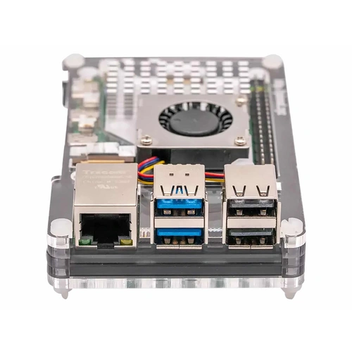 PIMORONI Pibow Gehäuse für Raspberry Pi 5, Grau, PIM677 PIMORONI Pibow Gehäuse für Raspberry Pi 5, Grau, PIM677