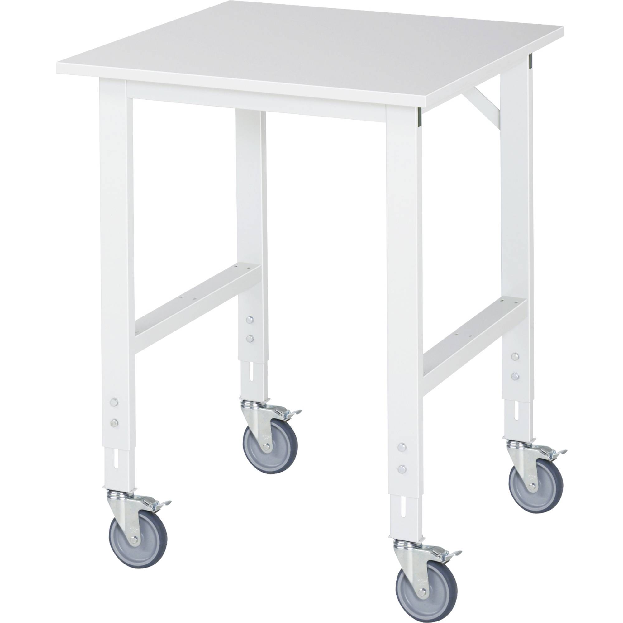 RAU Arbeitstisch 750x800x910-1230 fahrbar M-Platte 22mm l.gr