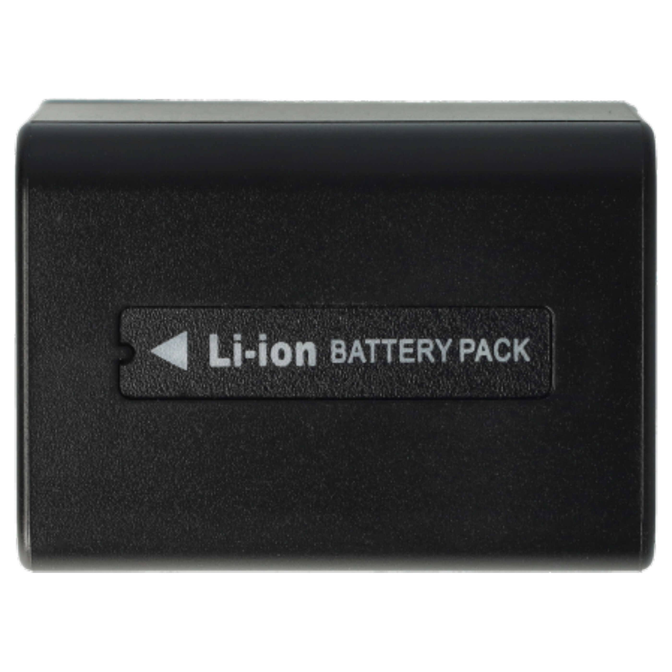 vhbw 2x Akku kompatibel mit Sony DCR-SR87E, DCR-SR88E, DCR-SX15 Videokamera Camcorder (1300 mAh, 7,2 V, Li-Ion) + Infochip