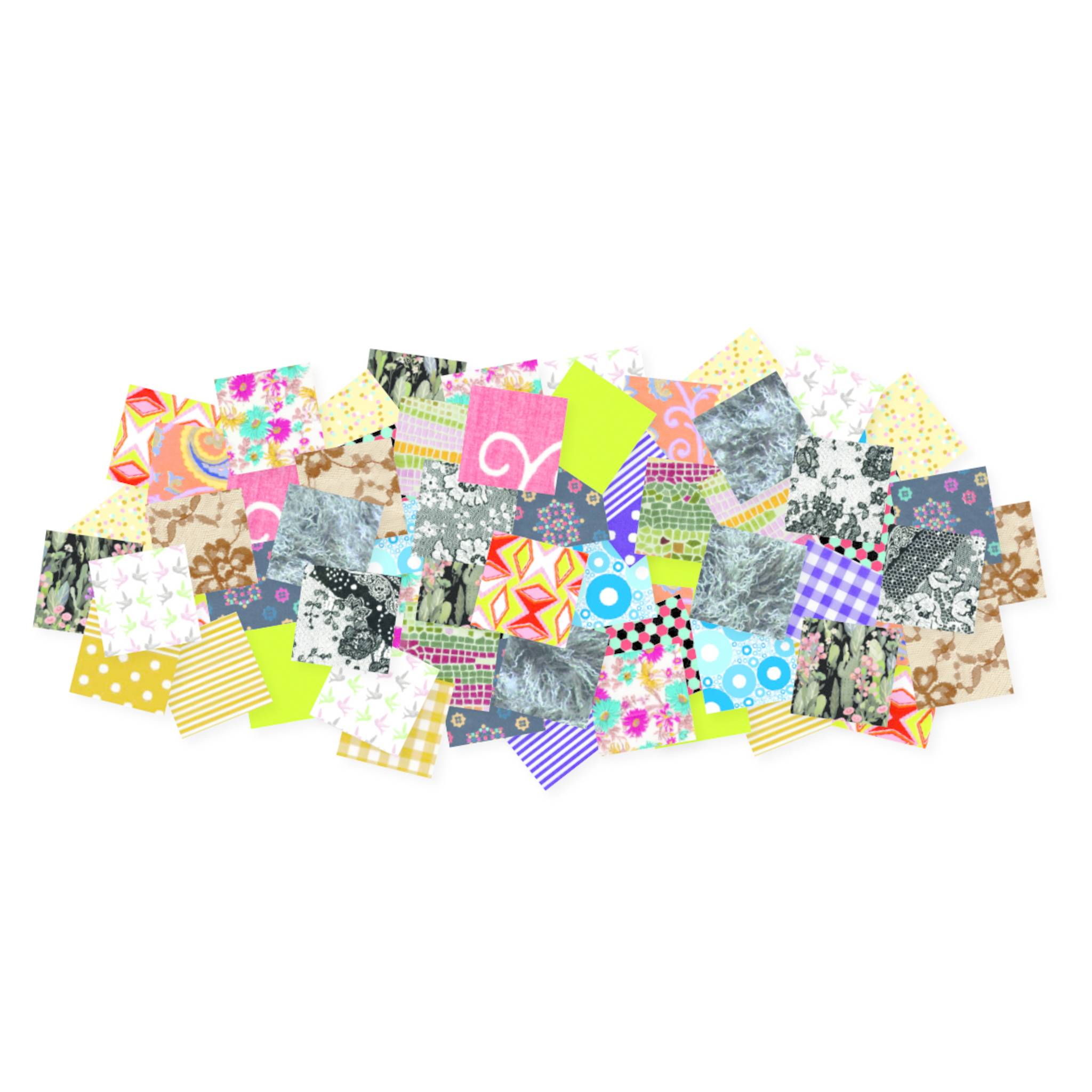 Décopatch Großpackung mit zugeschnittenen Bogen -Papier quadratisch 3x3cm MP007C