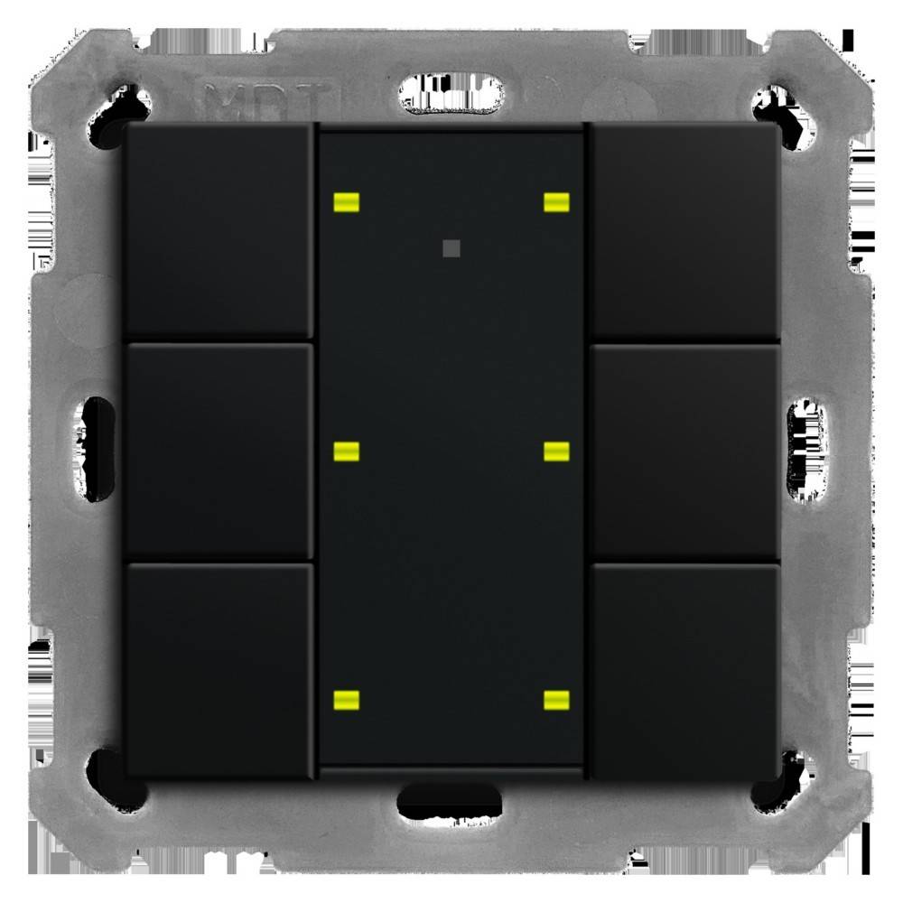 MDT technologies KNX Taster Plus 55 6-fach BE-TA55P606.02