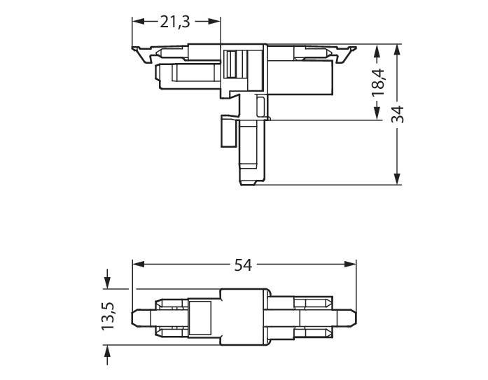 WAGO GmbH & Co. KG T-Verteiler 2-polig 890-1656