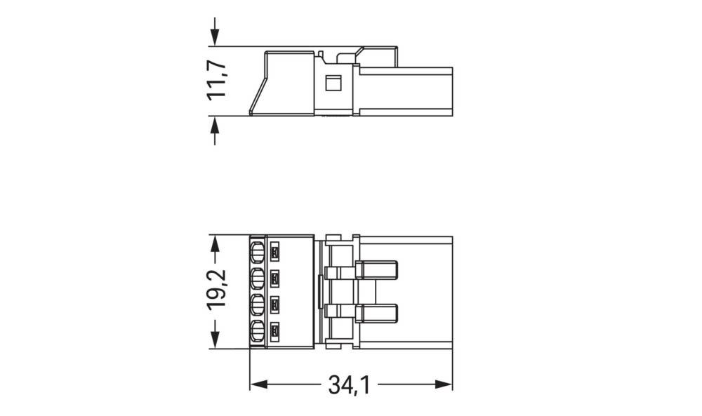 WAGO GmbH & Co. KG Stecker 4-polig 890-254/062-000