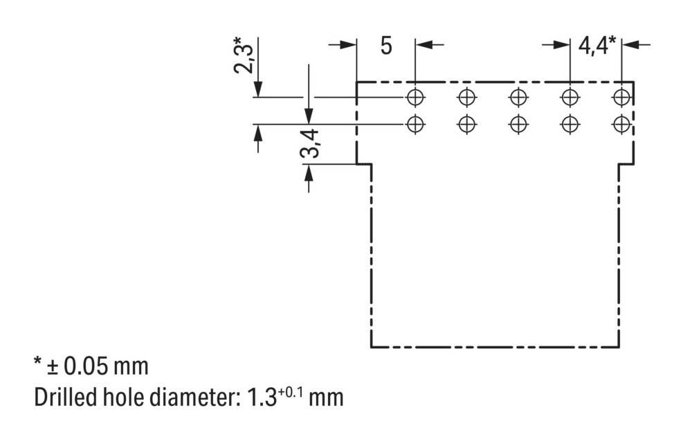 WAGO GmbH & Co. KG Buchse für Leiterplatten 890-3105/011-000