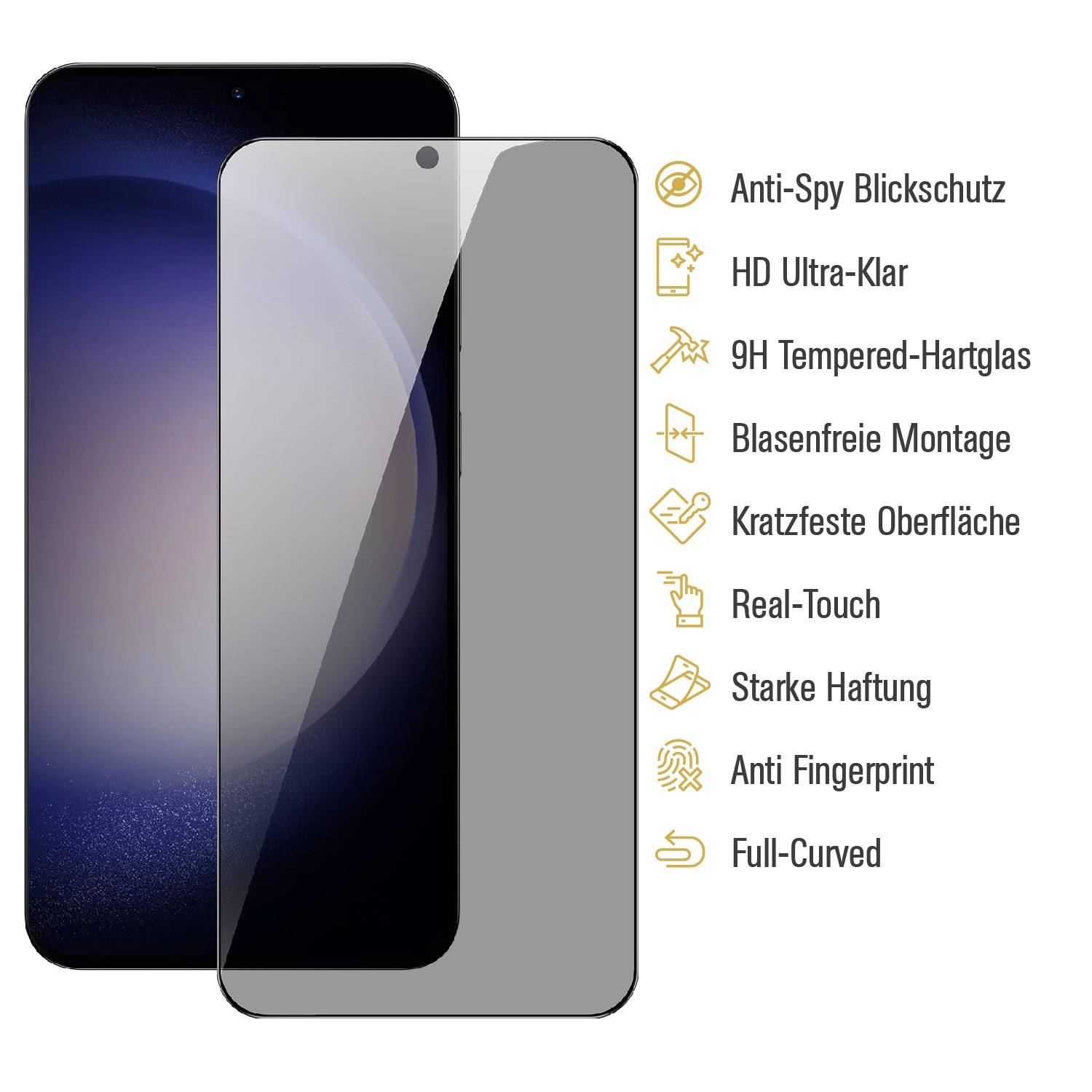2x Blickschutz 9H Panzerhartglas für Xiaomi Redmi Note 12 Pro 5G ANTI-SPY PRIVACY Displayschutz Schutzglas Panzerfolie Schutzfolie echtglas Tempered