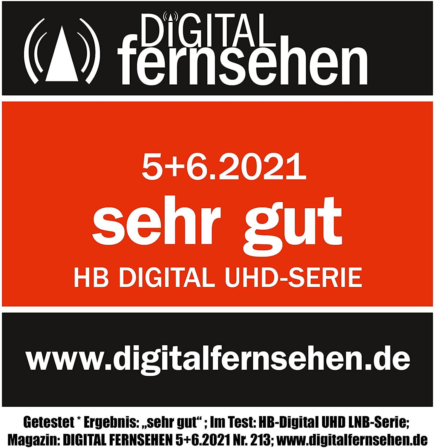 hb-digital LNB Single für 1 Teilnehmer UHD 101S schwarz