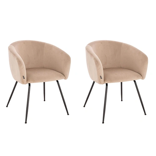 ESSZIMMERSTUHL ARIA - Menge: 2, Farbe: Samt Beige ESSZIMMERSTUHL ARIA - Menge: 2, Farbe: Samt Beige