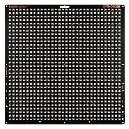 Pimoroni Cosmic Unicorn, 32x32 RGB-LED-Matrix, RP2040, Batteriebetrieb, 2,4 GHz Wireless, 1024 LEDs Pimoroni Cosmic Unicorn, 32x32 RGB-LED-Matrix, RP2040, Batteriebetrieb, 2,4 GHz Wireless, 1024 LEDs