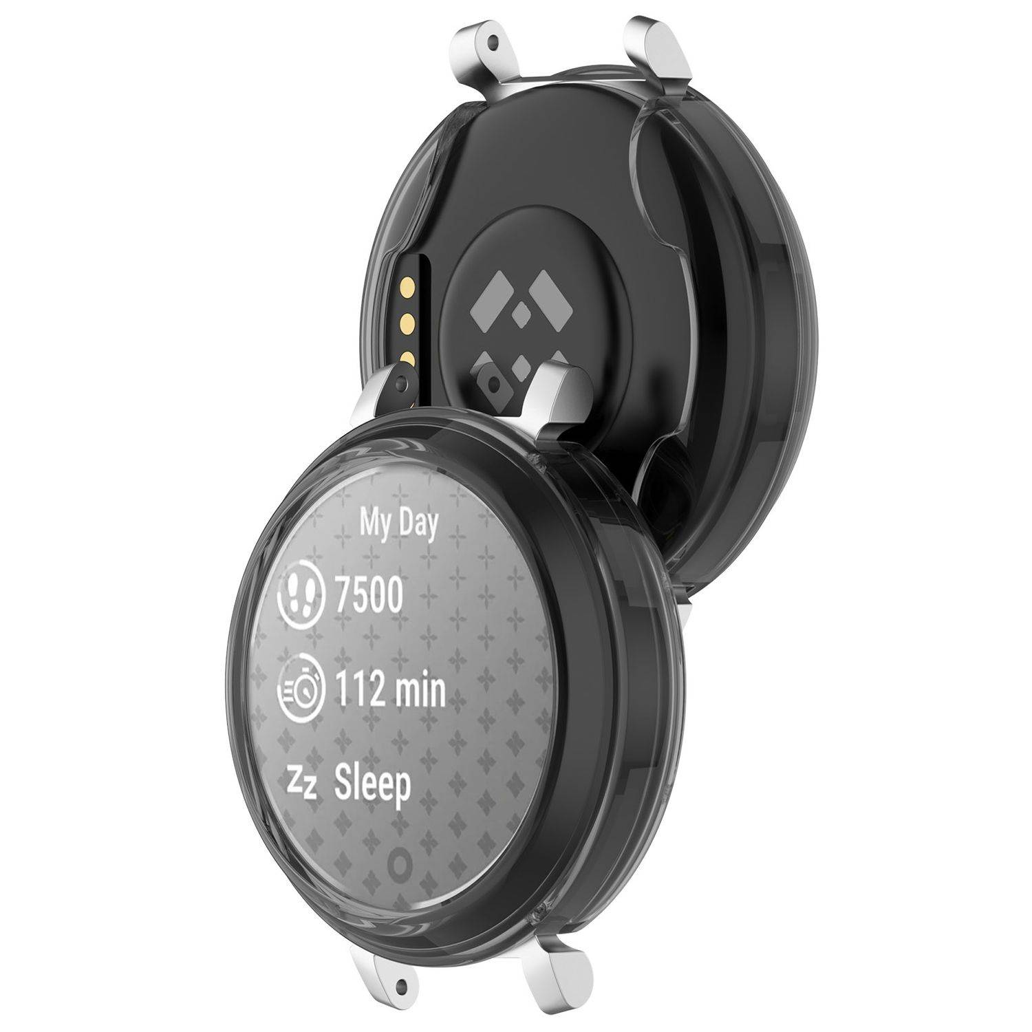 Für Garmin Lily 2 Schutz TPU Watch Gehäuse Transparent / Schwarz