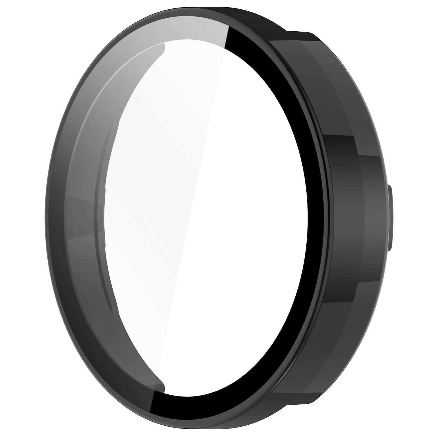 Für Garmin Lily 2 Kunststoff PC Smart Watch Hülle + H9 Schutz Hart Glas Schwarz