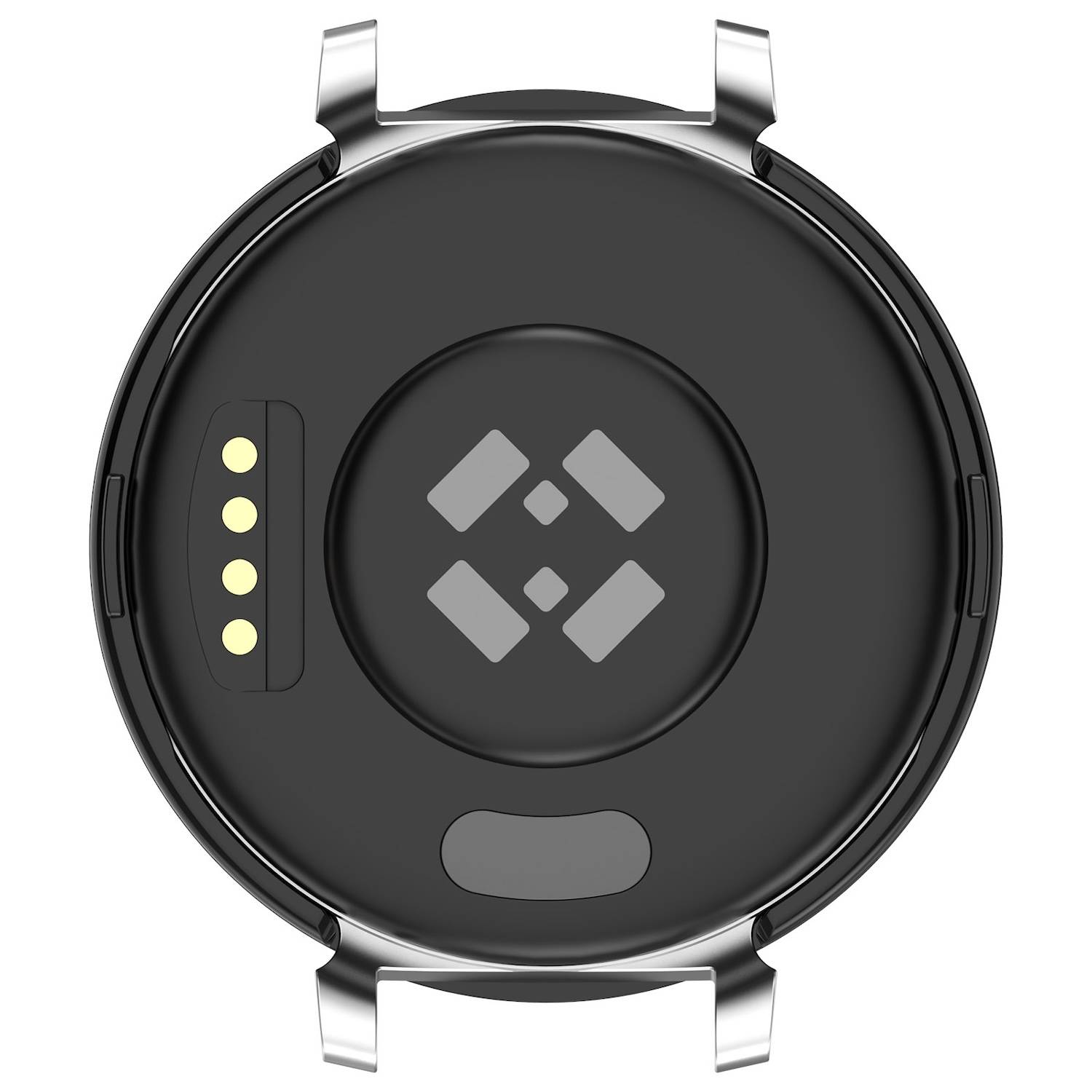 Für Garmin Lily 2 Kunststoff PC Smart Watch Hülle + H9 Schutz Hart Glas Schwarz