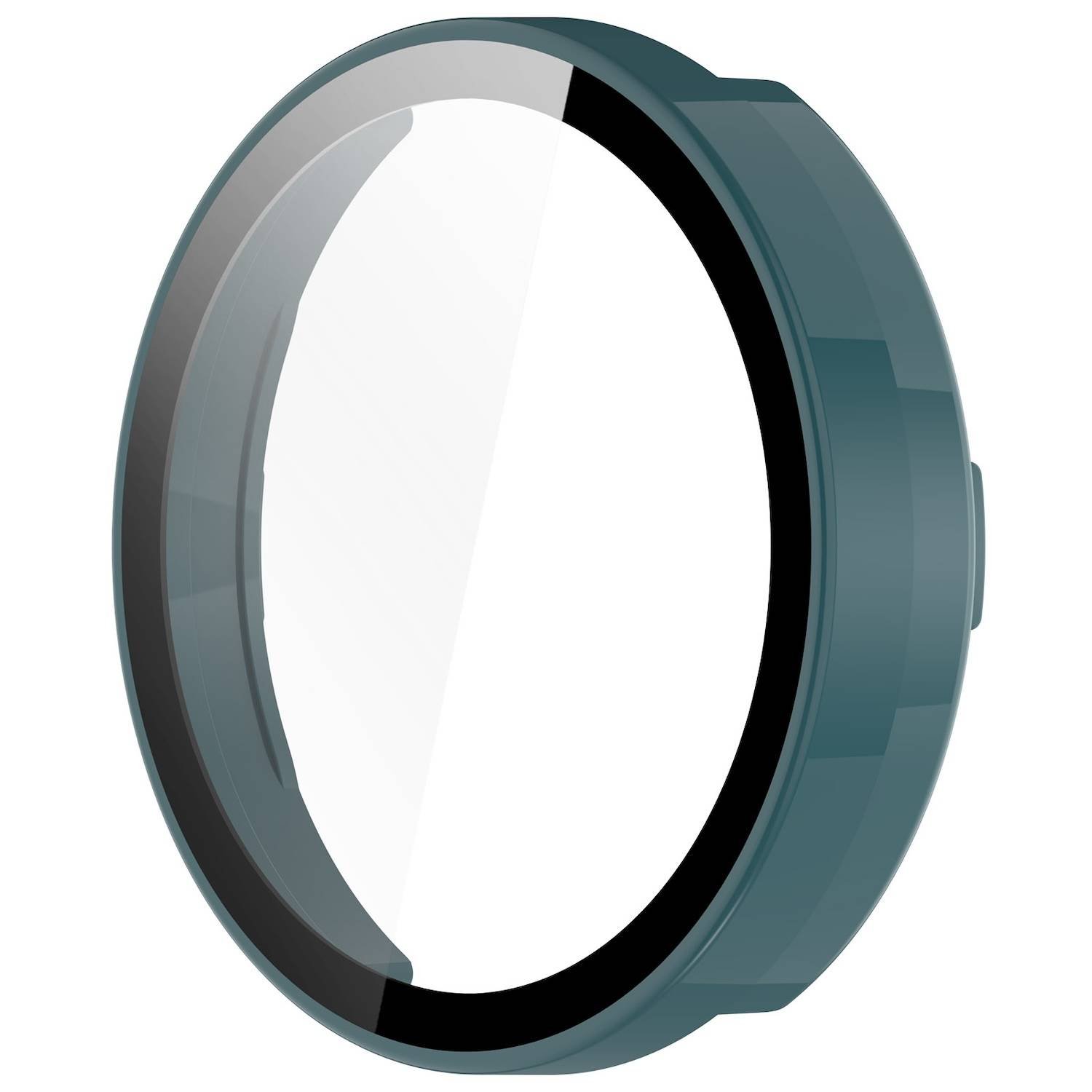 Für Garmin Lily 2 Kunststoff PC Smart Watch Hülle + H9 Schutz Hart Glas Dunkelgrün