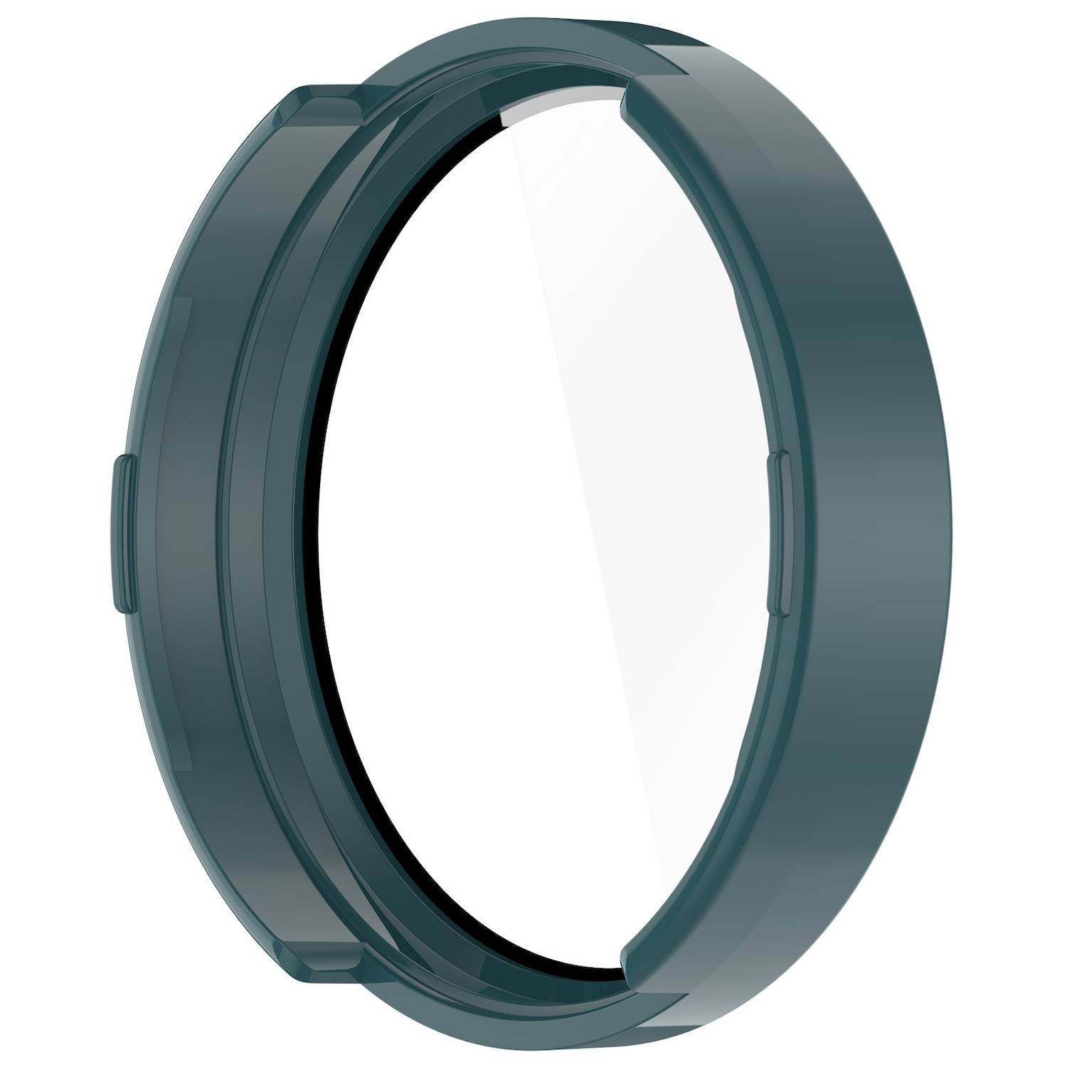 Für Garmin Lily 2 Kunststoff PC Smart Watch Hülle + H9 Schutz Hart Glas Dunkelgrün