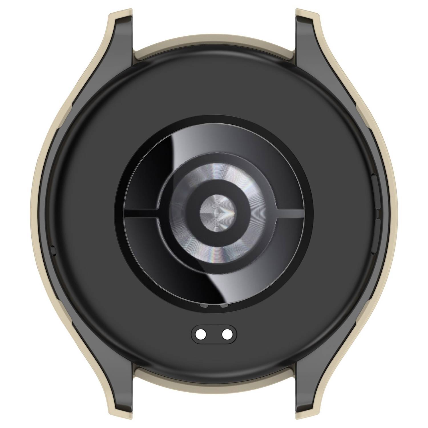 Für Xiaomi Watch 2 Kunststoff PC Smart Watch Hülle + H9 Schutz Hart Glas Beige