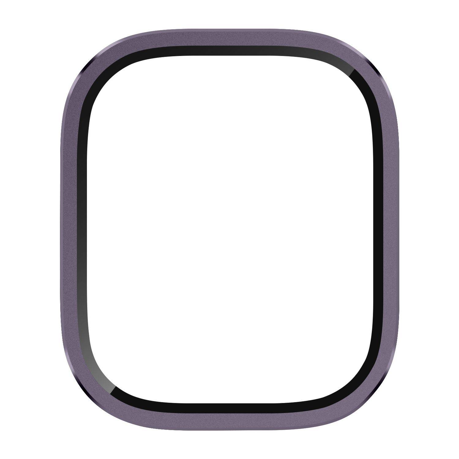 Für Apple Watch Ultra 49mm Aluminiumlegierung Hülle + Hart Glas Lila