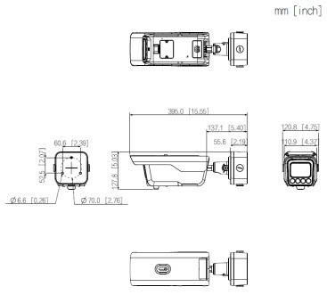 Dahua - ITC413-PW4D-IZ3(868) - IP - Bullet - ANPR, - 4MP/ Smart ANPR - 8 ~ 32 mm motor. Objektiv - Max. IR ~30m - 2/2 A