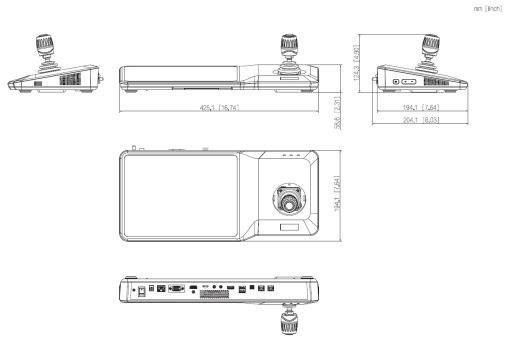 Dahua - NKB5200 - Zubehör - Eingabegerät, - 10,1" TFT LCD Touch Bildschirm(1280x800) - 1x HDMI und 1x VGA Ausgang - Vie