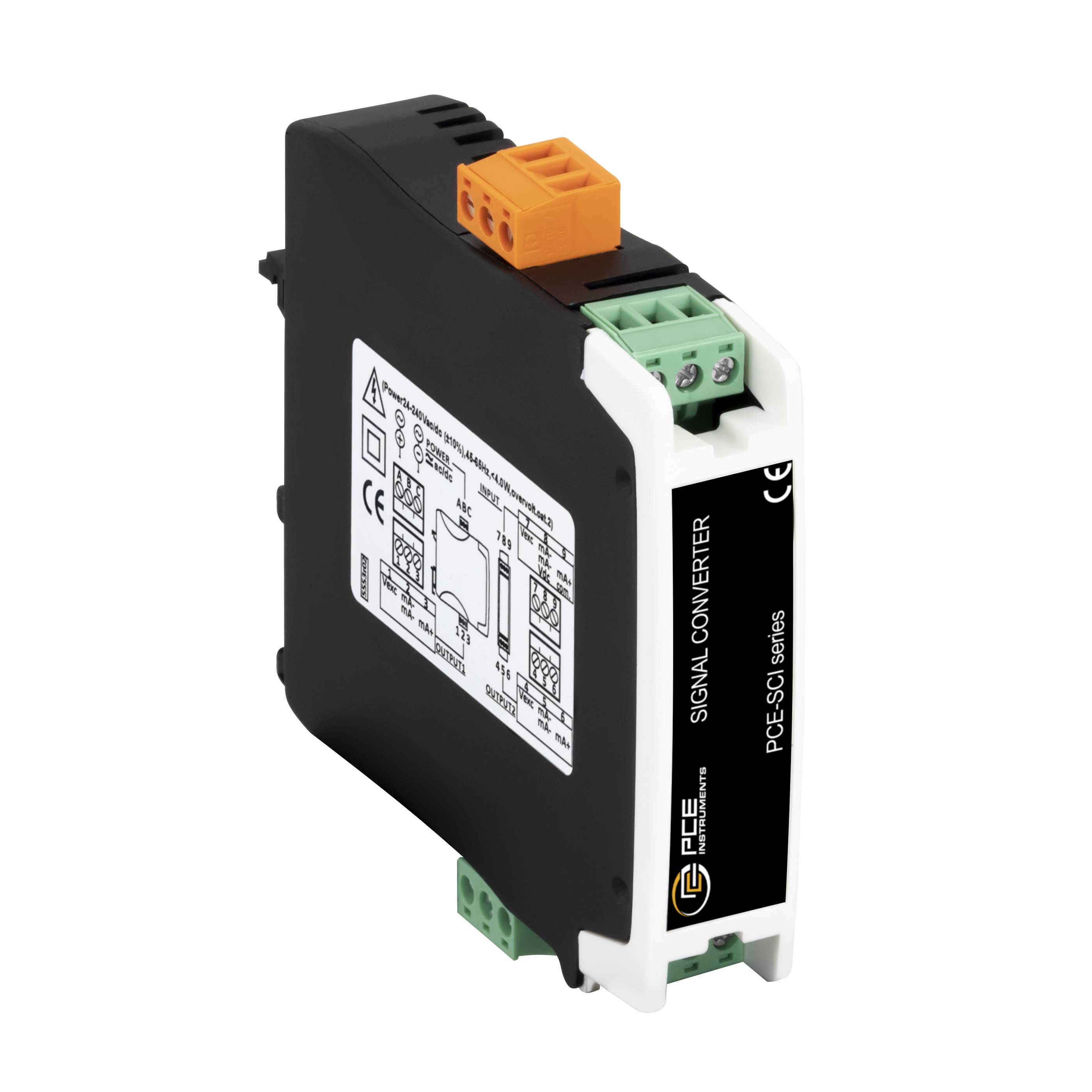 PCE Instruments Trennsignalwandler PCE-SCI-D Konfigurierbarer Messumformer für elektrische Signale |7-Segment Anzeige