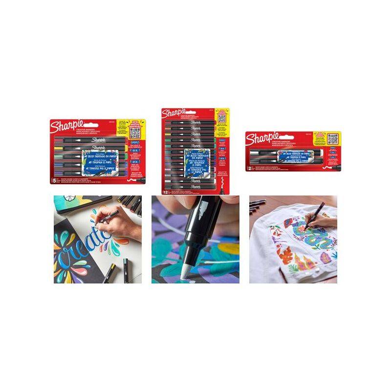 Sharpie Kreativmarker ACRYLIC, Rundspitze, 2er Blister