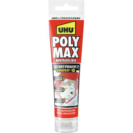 UHU Montagekleber POLYMAX SOFORT POWER ENDFEST TRANSPARENT