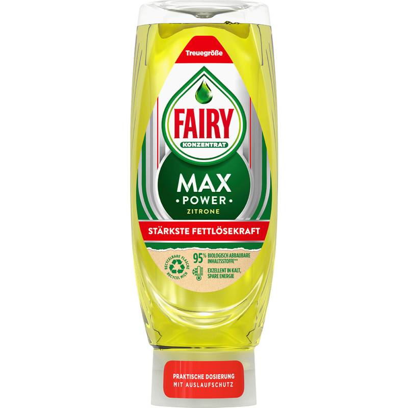 FAIRY Handspülmittel Max Power Zitrone, 545 ml