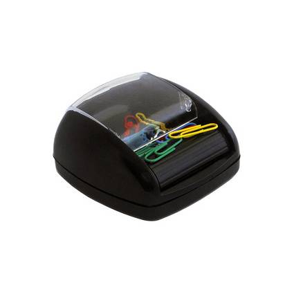 pavo Klammerspender auf Rollen mit Magneten, schwarz