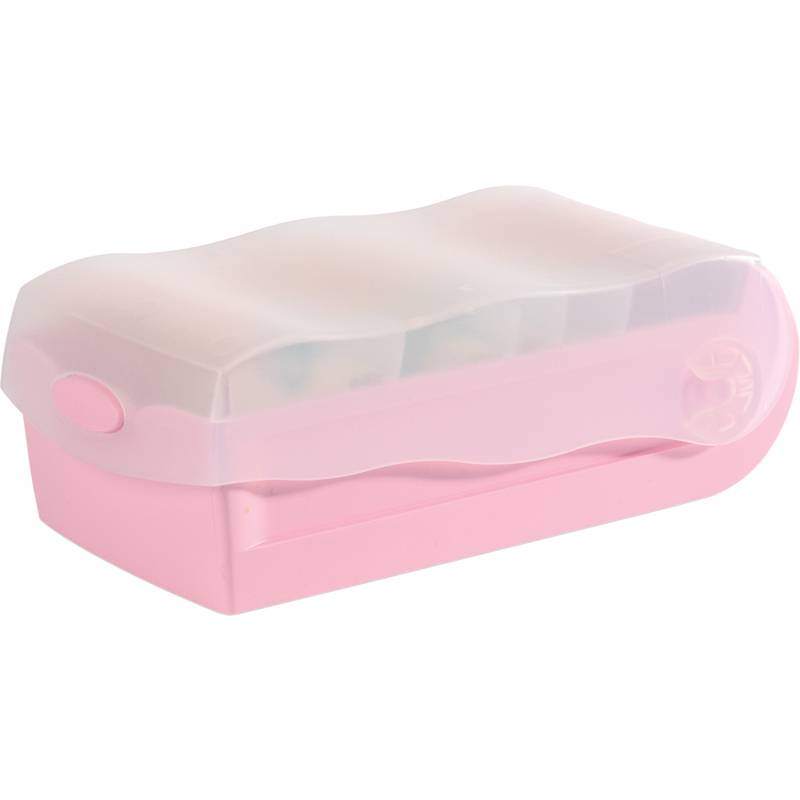 HAN Lernkartei CROCO, A7 quer, pastellrosa-transluzent