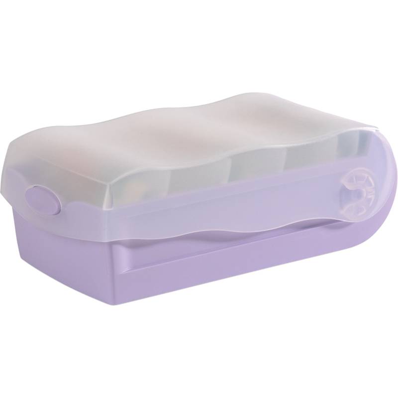 HAN Lernkartei CROCO, A7 quer, pastelllila-transluzent