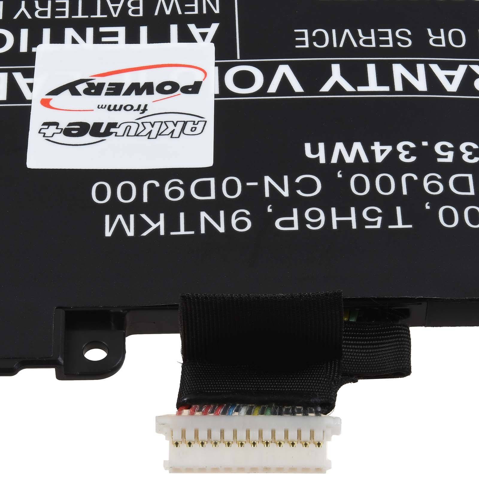 Powery Akku kompatibel mit Dell Typ T5H6P, 7,6V, Li-Polymer