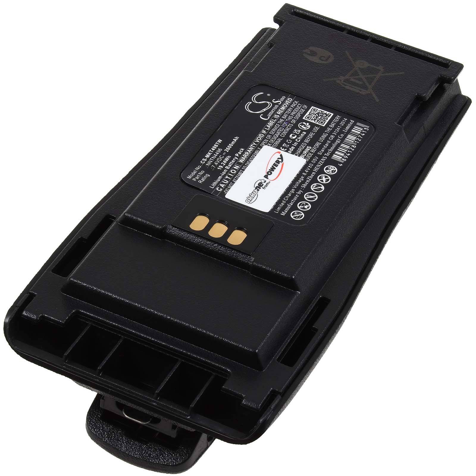Powery Powerakku kompatibel mit Motorola Typ PMNN4251 Bauform beachten!, 7,4V, Li-Ion