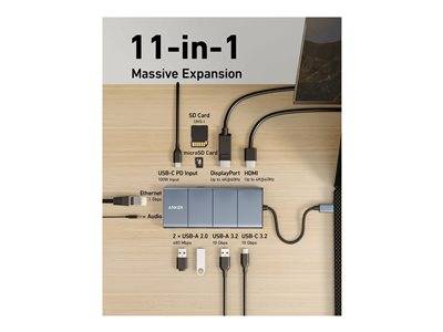 ANKER 565 USB-C Hub (11-in-1) Peripheriegeräte & Zubehör Kabel & Adapter USB Hubs