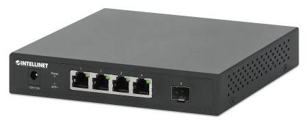 INTELLINET 5-Port Switch mit 4 x 2,5G Ethernet-Ports und 1 SFP+ Uplink Netzwerk-Infrastruktur
