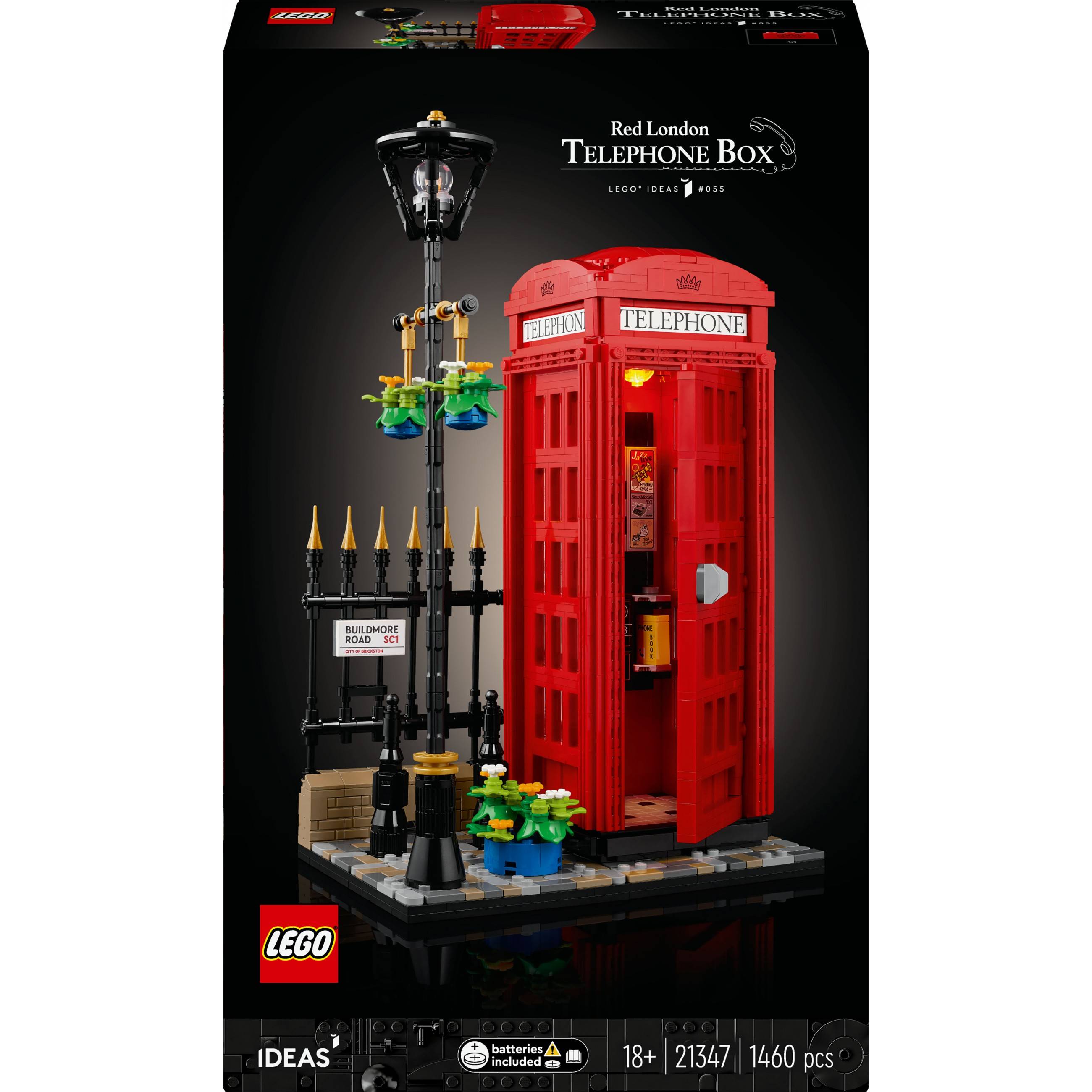 LEGO Ideas Red London Telephone Box 21347 Home & Living Spielzeug