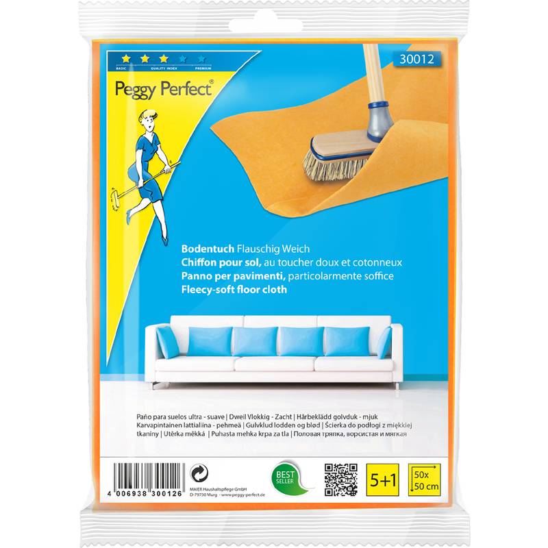 Peggy Perfect Bodentuch "Flauschig weich", 6er Pack