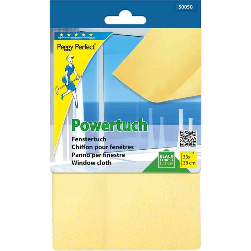 Peggy Perfect Fenstertuch "Powertuch", gelb