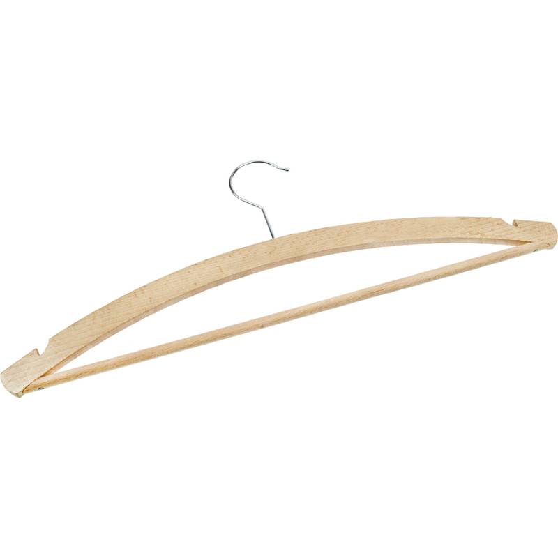 Peggy Perfect Holz-Kleiderbügel mit Steg und Einschnitt