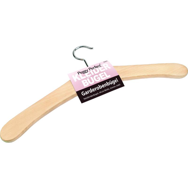 Peggy Perfect Holz-Kleiderbügel ohne Steg, natur lackiert