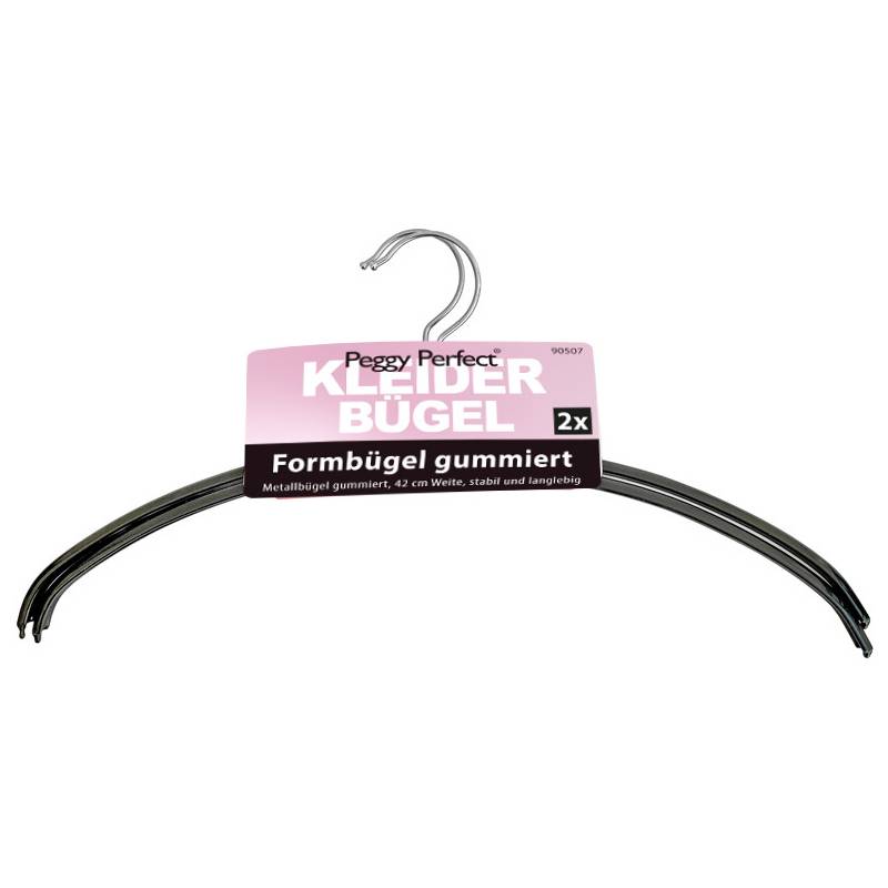 Peggy Perfect Metall-Kleiderbügel ohne Steg, 2er Pack
