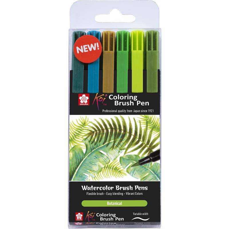 SAKURA Pinselstift Koi Coloring Brush Pen "Botanical"