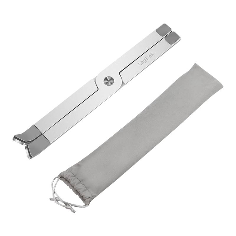 LogiLink Tablet- & Notebook-Ständer, faltbar, silber