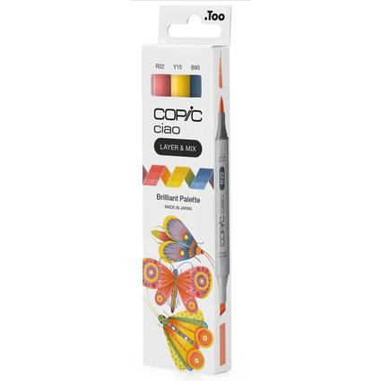 COPIC Marker ciao, 3er Set "Brilliant Palette"