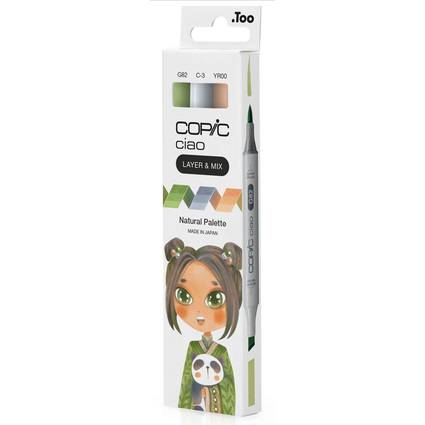 COPIC Marker ciao, 3er Set "Natural Palette"