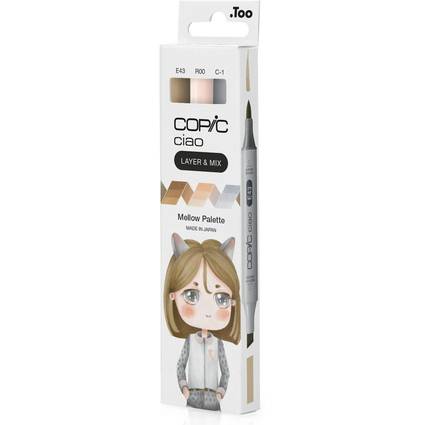 COPIC Marker ciao, 3er Set "Mellow Palette"
