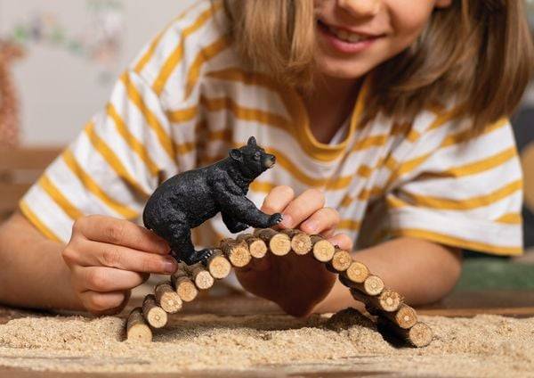 Schleich 14869 - Wild Life, Amerikanischer Schwarzbär, Höhe: 5,5 cm